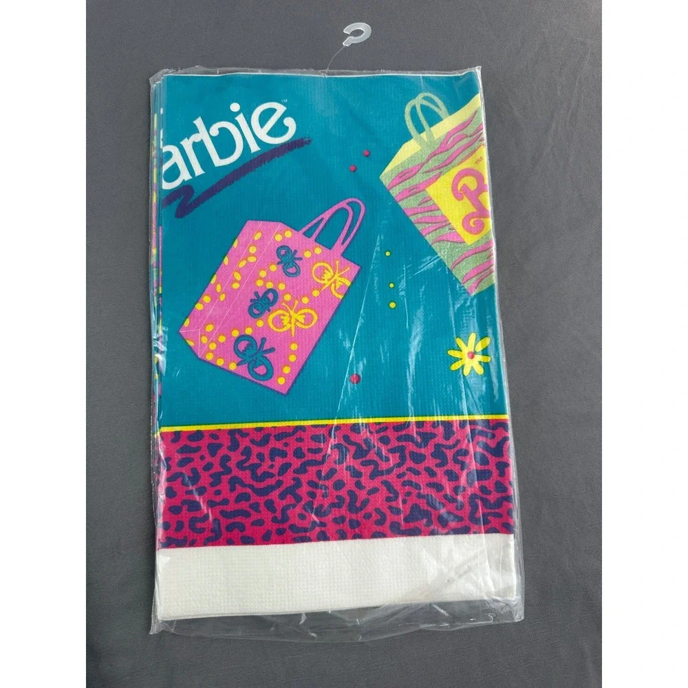 80's‎ Barbie Retro Table cloth 52x96in NOS